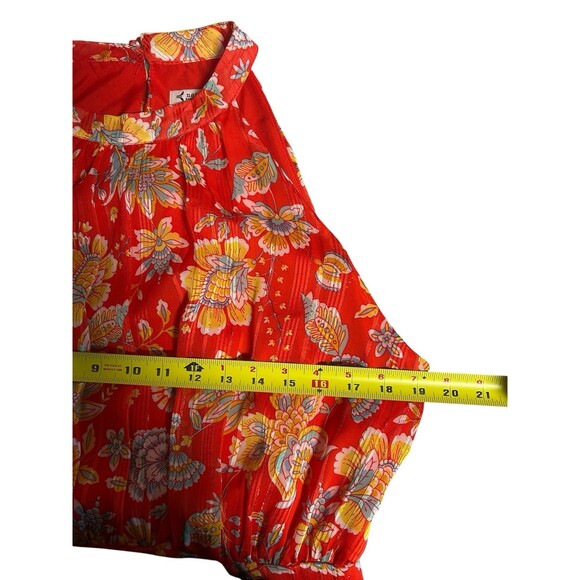 NANETTE LAPORE Yin Shadow Saffron Sun Floral Halter Maxi Dress Sz 16 City Vibes - Picture 7 of 11